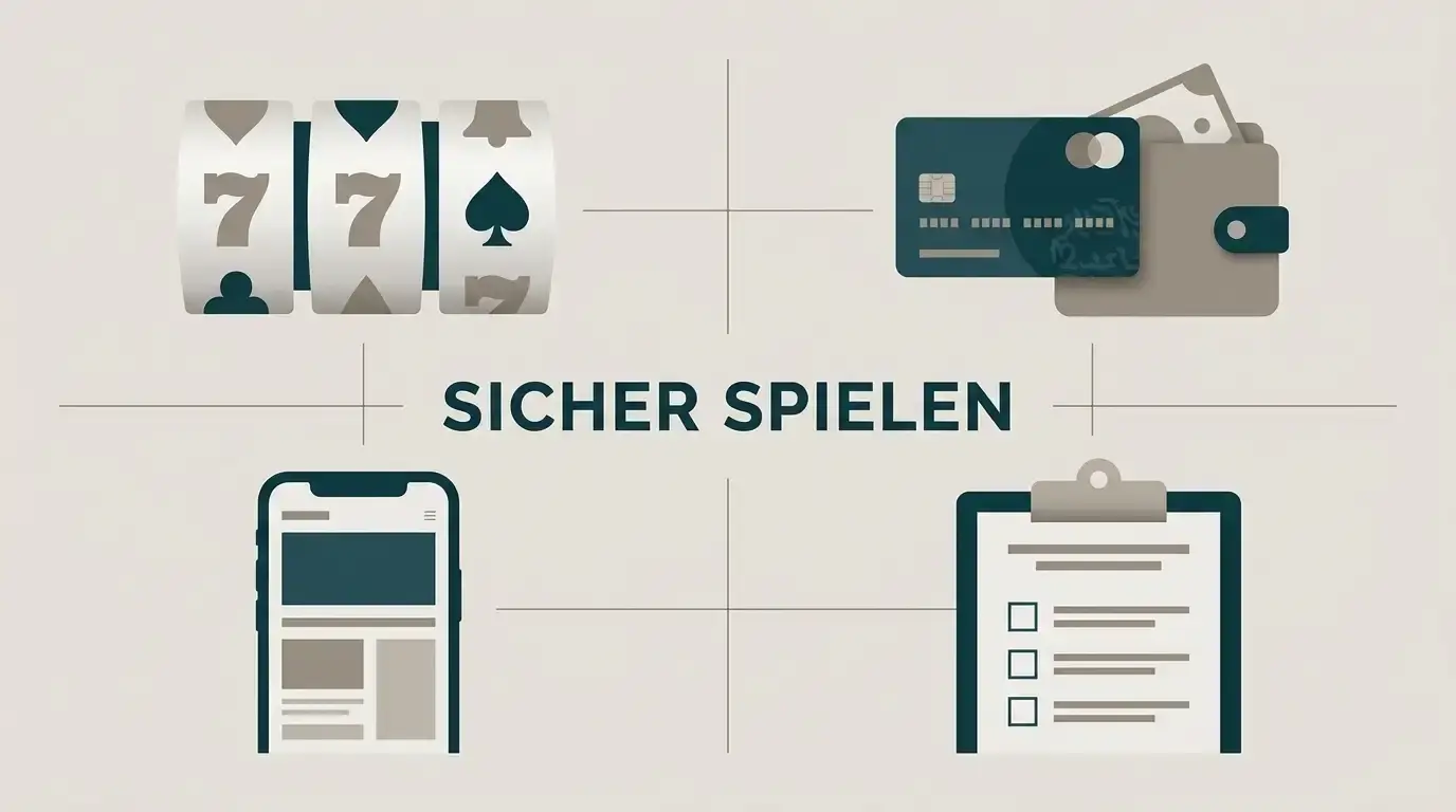 Redaktionelle Entscheidungsgrafik zu Spielen Zahlungen Mobil und Regulierung